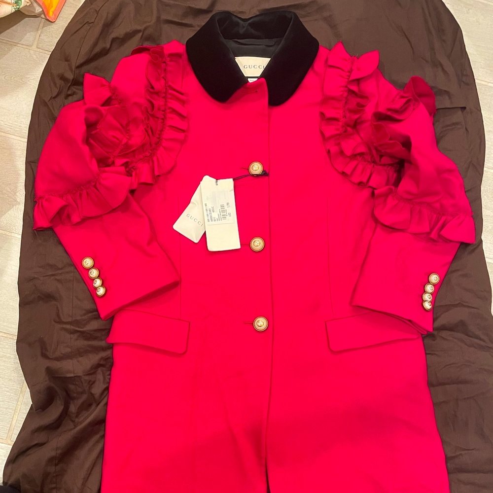Gucci long military coat